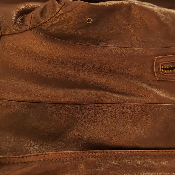 Eddie Bauer leather bomber jacket - Picture 13 of 14